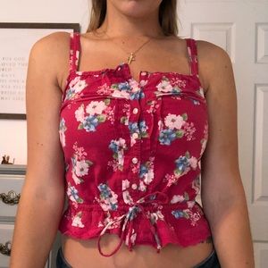 Floral crop top
